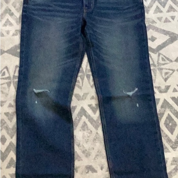 GoodFellow CoolMax All Season Big & Tall SlimStraight Distressed Jeans 40/36 - Picture 4 of 9